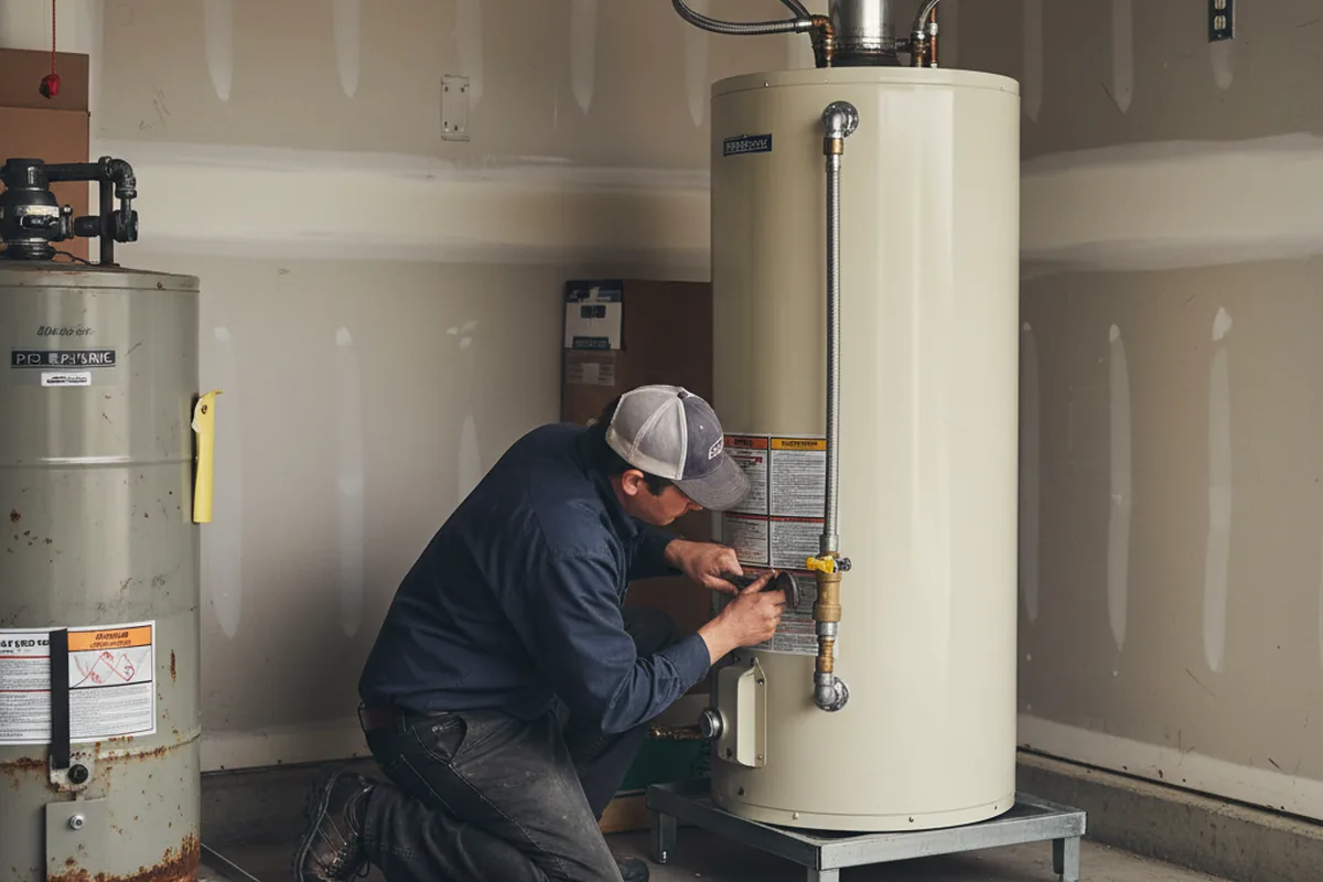 Water heater and shutoff valve replacement in Palatine Bridge